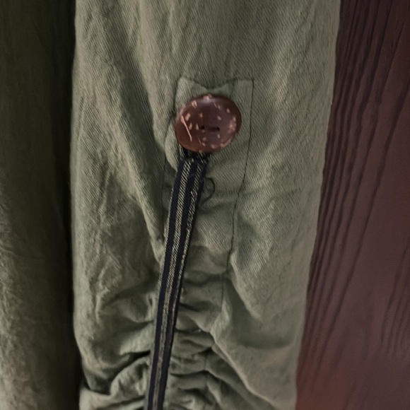 Avatar olive green long dress with black/ dark green underlay. Size S/M NWT - Picture 7 of 15